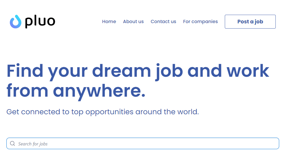 Pluo Jobs - Work from Anywhere