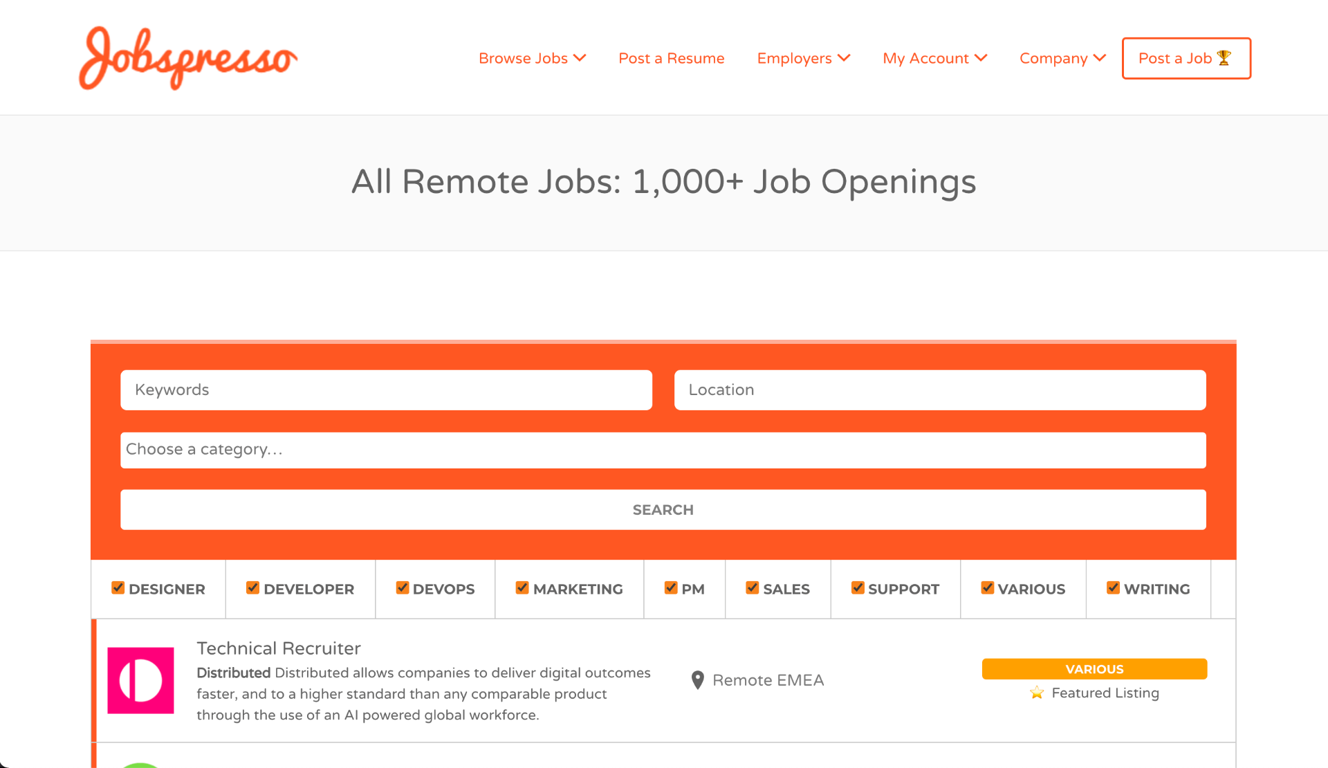 Jobspresso - Look for Online Jobs