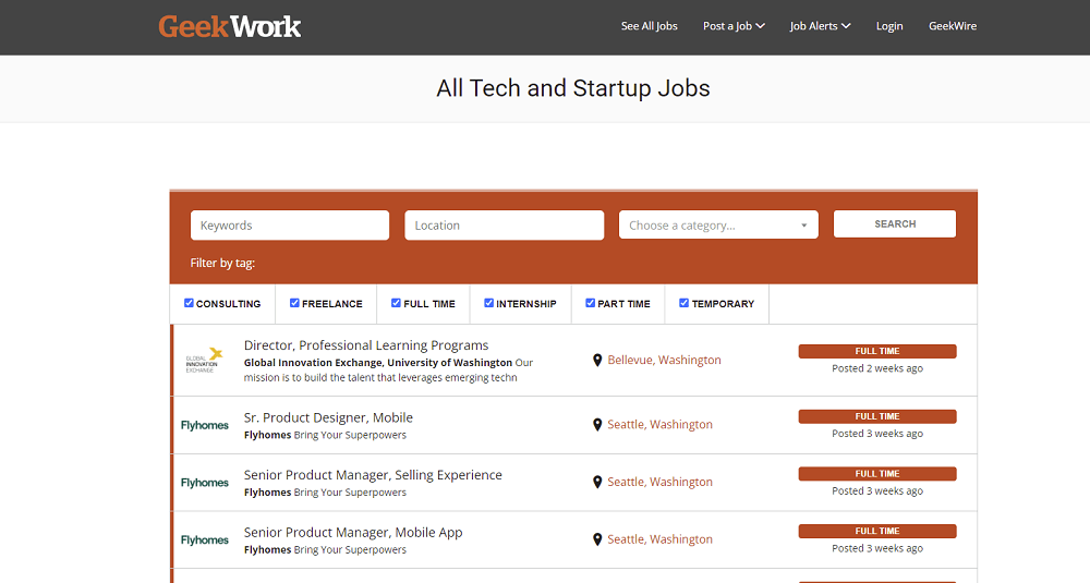 GeekWire Jobs - Look for Tech Jobs