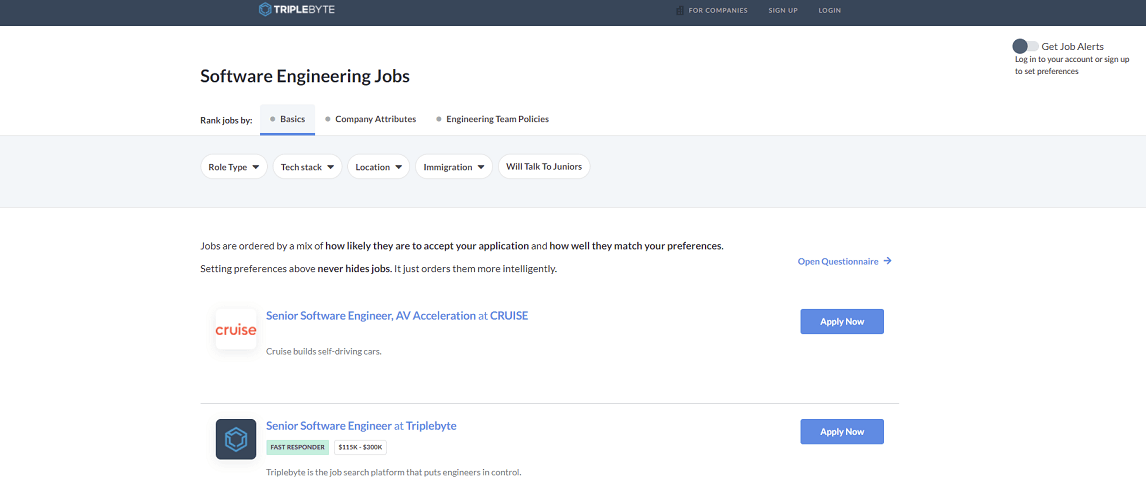 Triplebyte Jobs - Search Online for Jobs