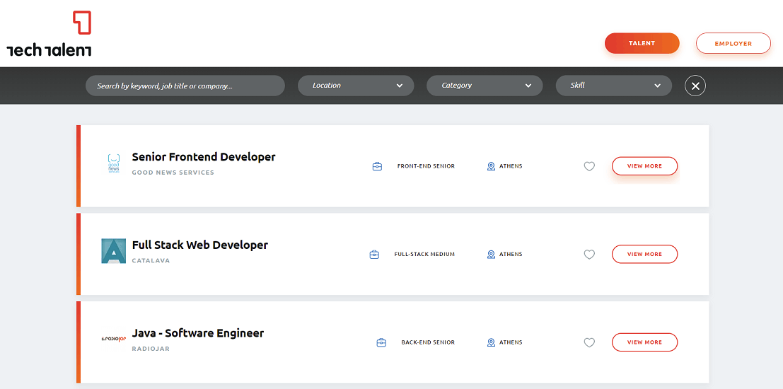 TechTalent - Look For Tech Jobs Online
