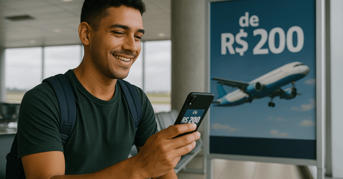 Como encontrar passagens aéreas por menos de R$ 200 em 2025